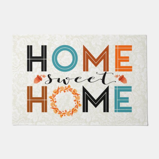 Home Herfst Wreath Deurmat (Voorkant)