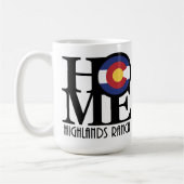 HOME Highlands Ranch Colorado 15oz Koffiemok (Links)