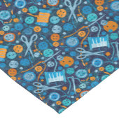 Home Hobby Seft Craft Paper Collage Pattern Blue Korte Tafelloper (Hoek)