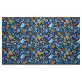 Home Hobby Seft Craft Paper Collage Pattern Blue Stof (Fat Quarter)
