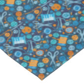 Home Hobby Seft Craft Paper Collage Pattern Blue Tafelkleed (Gekanteld)