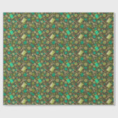 Home Hobby Seing DIY Paper Collage Patroon Green Cadeaupapier (Vlak)