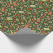 Home Hobby Seing DIY Paper Collage Patroon Green Cadeaupapier (Hoek)