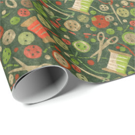 Home Hobby Seing DIY Paper Collage Patroon Green Cadeaupapier