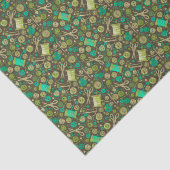 Home Hobby Seing DIY Paper Collage Patroon Green Tissuepapier (Detail)