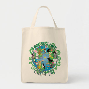 Home Home Earth Day Animals Bag Tote Bag