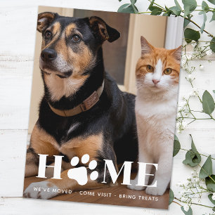 Home Hond Verplaatsen Aangepaste foto We zijn verh Briefkaart