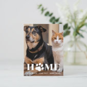 Home Hond Verplaatsen Aangepaste foto We zijn verh Briefkaart (Staand voorkant)