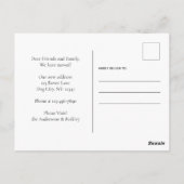 Home Hond Verplaatsen Aangepaste foto We zijn verh Briefkaart (Achterkant)