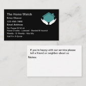 Home Horlogediensten Visitekaartje Design (Voorkant / Achterkant)