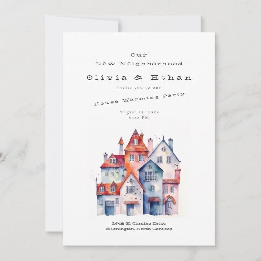 Home - Huis Warming Party Kaart (Voorkant)