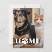 Home Huisdier Foto We hebben verhuisd Nieuw Adres  Aankondiging (Voorkant)