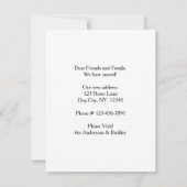 Home Huisdier Foto We hebben verhuisd Nieuw Adres  Aankondiging (Achterkant)