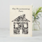 Home Huisverwarming Reno Party Uitnodiging (Staand voorkant)