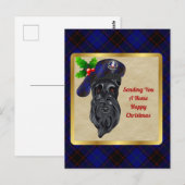 Home/Hume Clan Badge & Tartan Kerst Briefkaart (Voorkant / Achterkant)