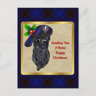 Home/Hume Clan Badge & Tartan Kerst Briefkaart