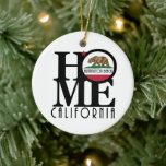 HOME Huntington Beach California Keramisch Ornament<br><div class="desc">Huntington Beach California</div>