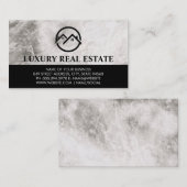 Home Icon Marble Visitekaartje (Voorkant / Achterkant)