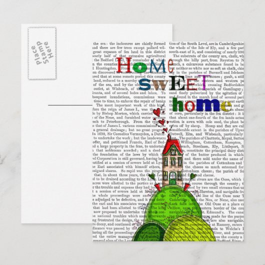 Home-illustratie Briefkaart (Voorkant / Achterkant)