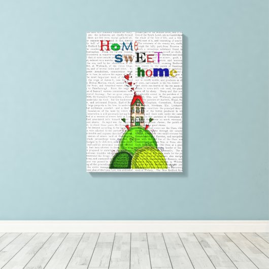 Home-illustratie Canvas Afdruk (Insitu (Houten vloer))