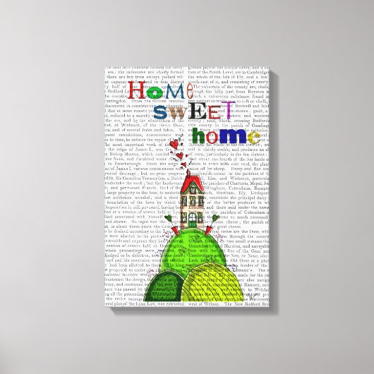 Home-illustratie Canvas Afdruk (Voorkant)