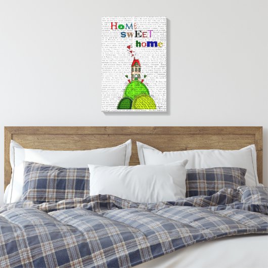 Home-illustratie Canvas Afdruk (Insitu (Slaapkamer))