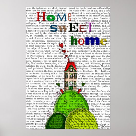 Home-illustratie Poster (Voorkant)