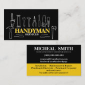 Home improvement and repair handyman services visitekaartje (Voorkant / Achterkant)