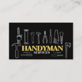 Home improvement and repair handyman services visitekaartje (Voorkant)