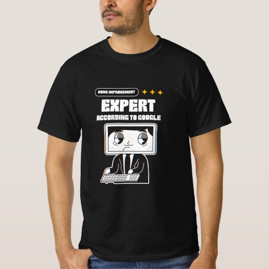 Home Improvement Expert volgens Google T-shirt (Voorkant)