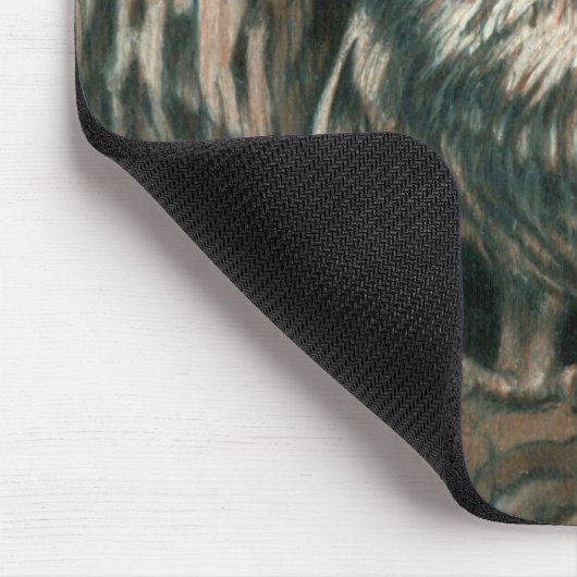 "Home in a Hole" Owl Mousepad Muismat (Hoek)