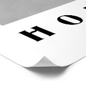 Home in Arabisch Kalligrafie Minimalistisch Poster (Hoek)