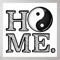 Home in Harmony Yin Yang Symbol