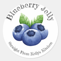 Home Inblikken Bedrijf Blueberry Jelly Food Label