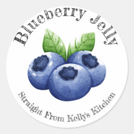 Home Inblikken Bedrijf Blueberry Jelly Food Label