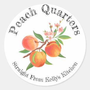 Home Inblikken Business Peach Quarters Food Label