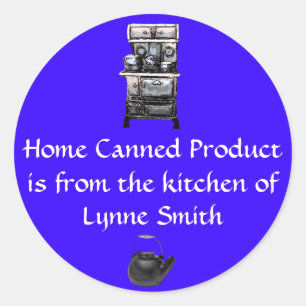 Home Inblikken Label Oude Kachel, gepersonaliseerd