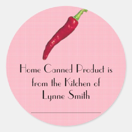 Home Inblikken Labels — met een Hot Red Pepper (Voorkant)