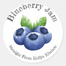 Home Inblikken Zakelijk Blueberry Jam Food Label