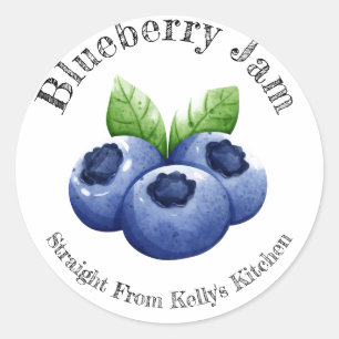 Home Inblikken Zakelijk Blueberry Jam Food Label