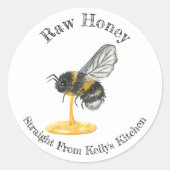 Home Inblikken Zakelijk Raw Honey Food Label (Voorkant)