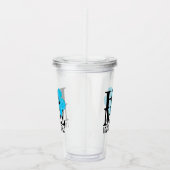 HOME Indialantic Blue Hibiscus Acryl Drinkbeker (Rechts)