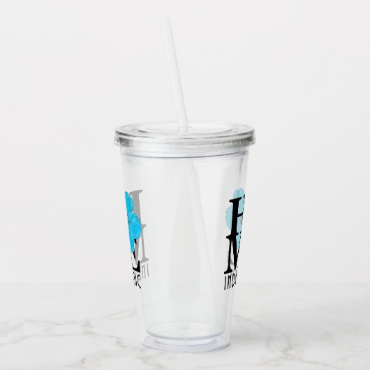 HOME Indialantic Blue Hibiscus Acryl Drinkbeker (Links)