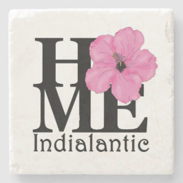 HOME Indialantic Pink Hibiscus Stenen Onderzetter