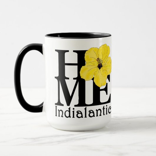 HOME Indialantic Yellow Hibiscus 15oz Mok (Links)