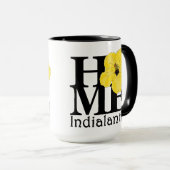 HOME Indialantic Yellow Hibiscus 15oz Mok (Voorkant rechts)