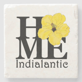 HOME Indialantic Yellow Hibiscus Stenen Onderzetter
