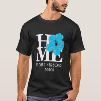 HOME Indian Harbour Beach Blue Hibiscus T-shirt