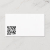 Home Inspectie Modern Zwart Goud Vastgoed QR Visitekaartje (Achterkant)