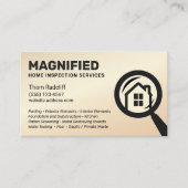Home Inspection Gold Black Visitekaartje (Voorkant)